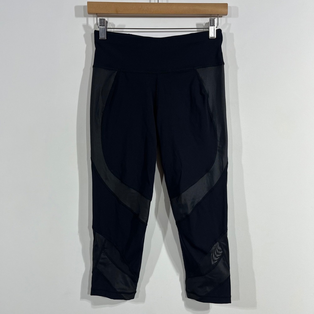 Sweaty Betty The Power Sporty Athleisure Leggings Mesh Capris Tennis Prep Gym